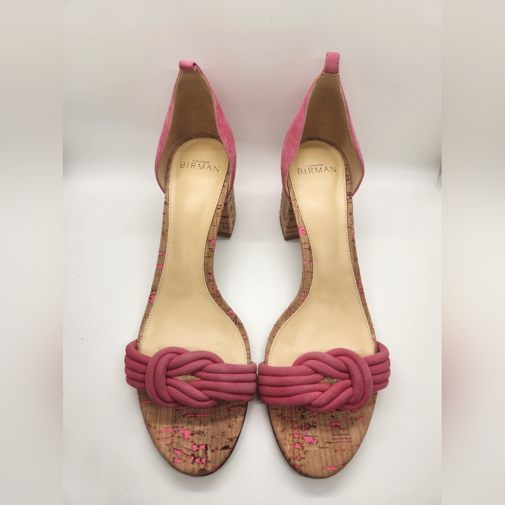 Alexandre Birman Popsicle Pink Cork Sandals